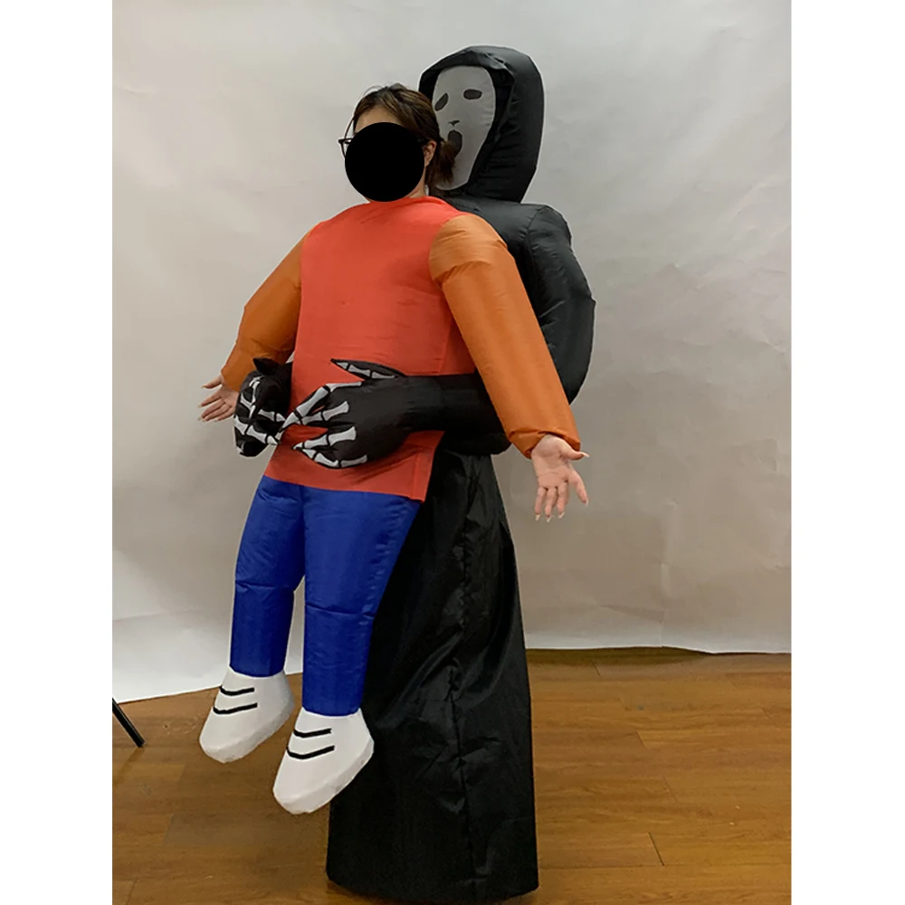 Inflatable Alien Costume for Adults Abducted by Aliens Halloween Party Suit for Costuming