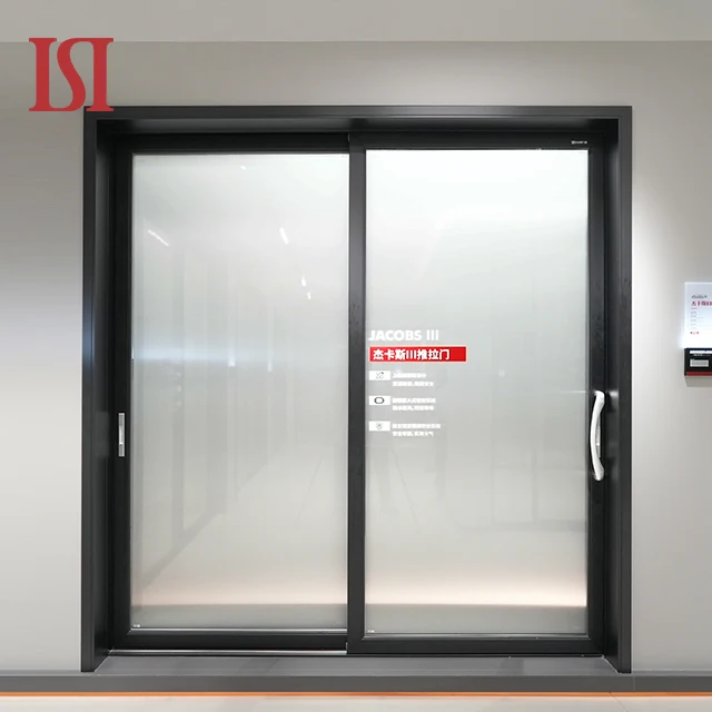 HENNISSY Luxury Modern Simple Aluminum Glass Waterproof Interior Sliding Door