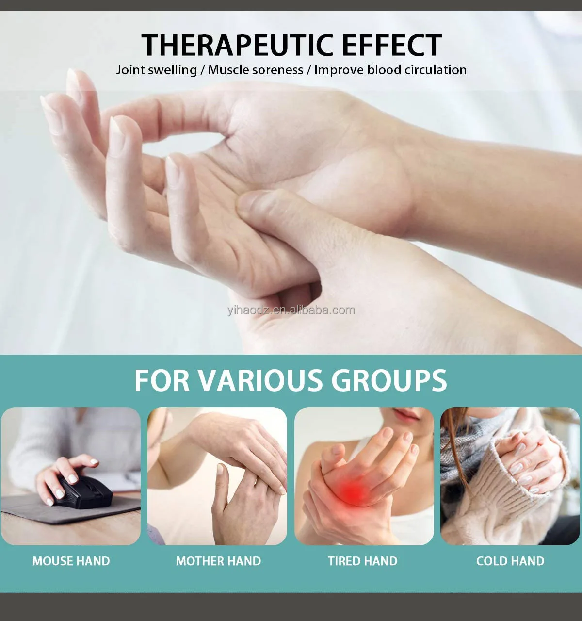 Best Selling Cordless Rechargeable Hand Massage Machine Automatic Hand Massager For Arthritis