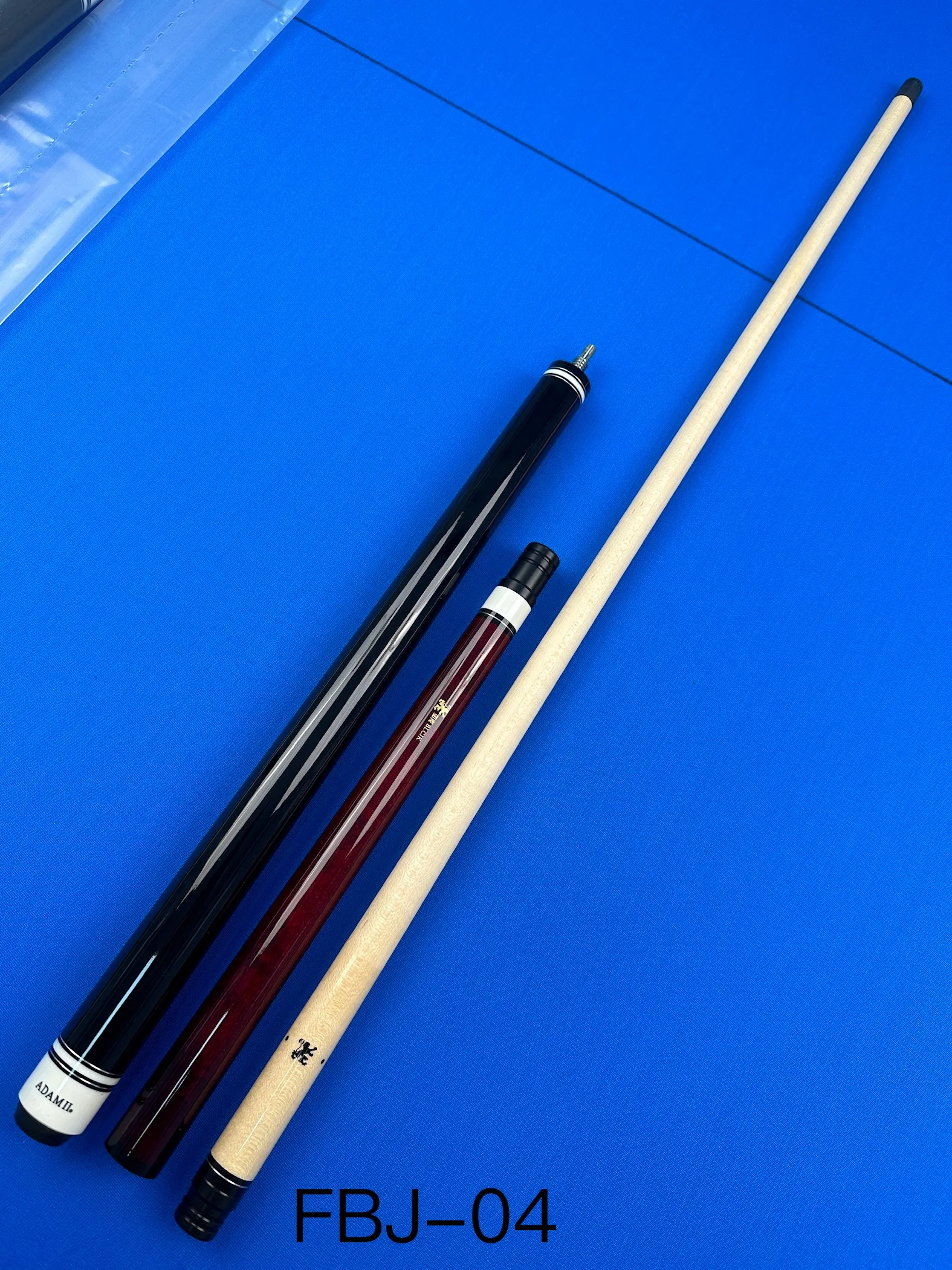 Adam 2 Jump Break Cue with Canada Maple Shaft 13.4mm Tip Size Cue 147 Length with Protecter 3 Color Billiard Cue Tacodebillar