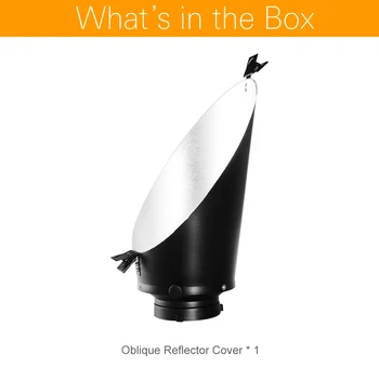 Oblique Reflector Cover Premium Background Backlight Reflector W/ Clip Bowens Mount detail image