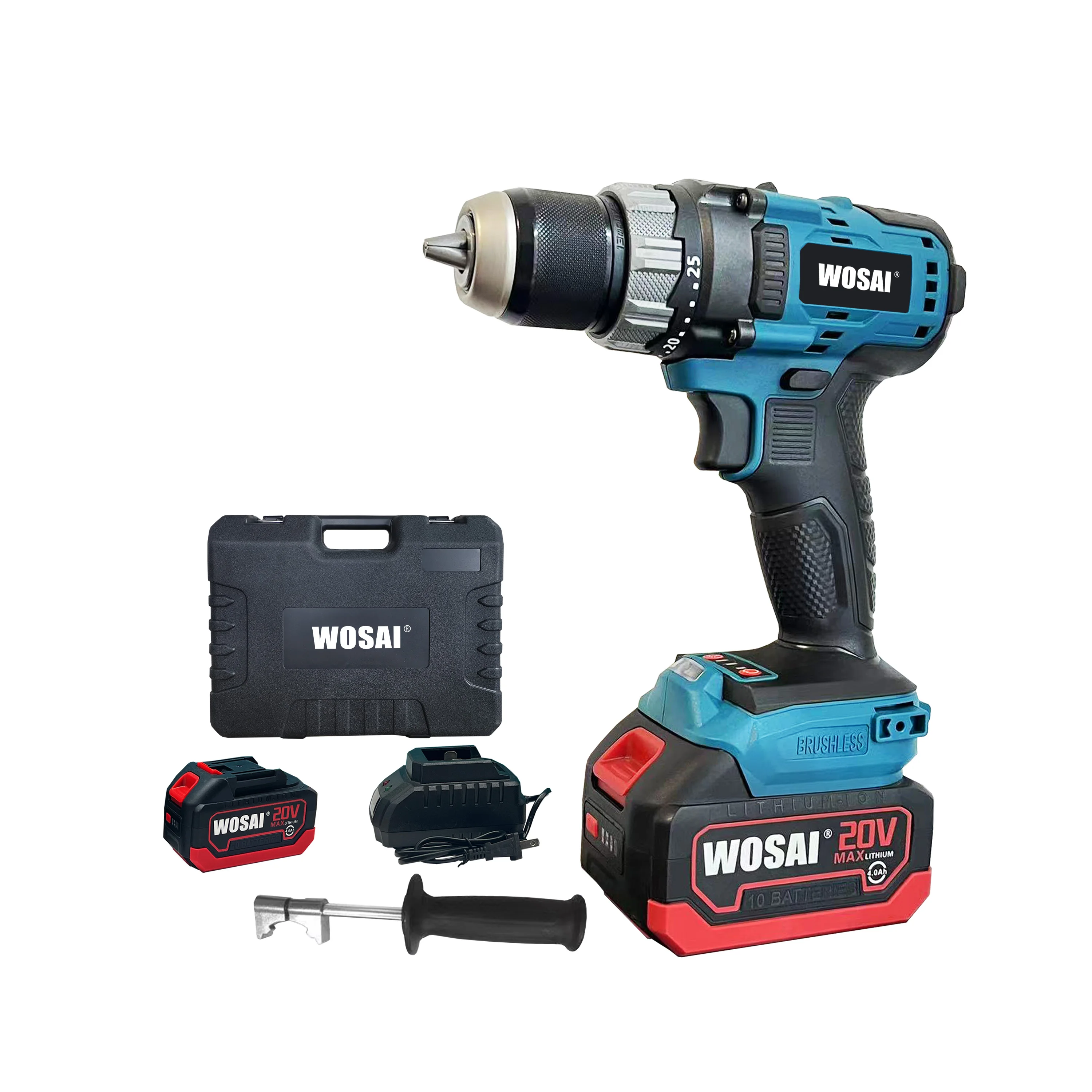 WOSAI China Supplier Powerful Battery Cordless for Makita Electric  Drill Power Hand Impact Drill Driver Drilling Machine