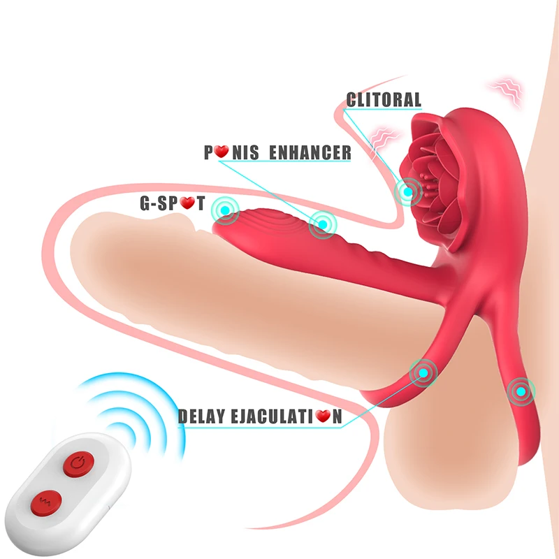 Hot Selling Popular Male Remote Control Sperm Delay Lock Vibrating Penis Vibrator Couple Stimulation Orgasm Cock Ring