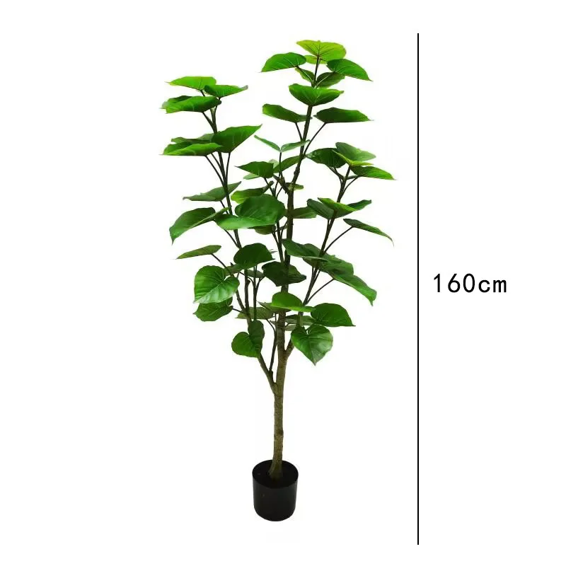 Украшение для помещений искусственное топиарное растение бонсай зеленое инжир из листьев сердца