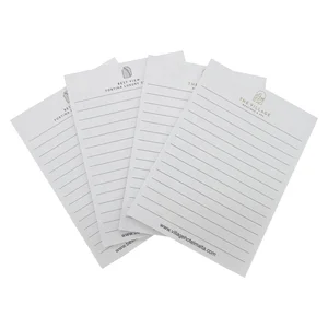 Custom Business Notepads with Logo Easily Tear off Pocket Stationery Printed Loose Leaf for Hotel Writing