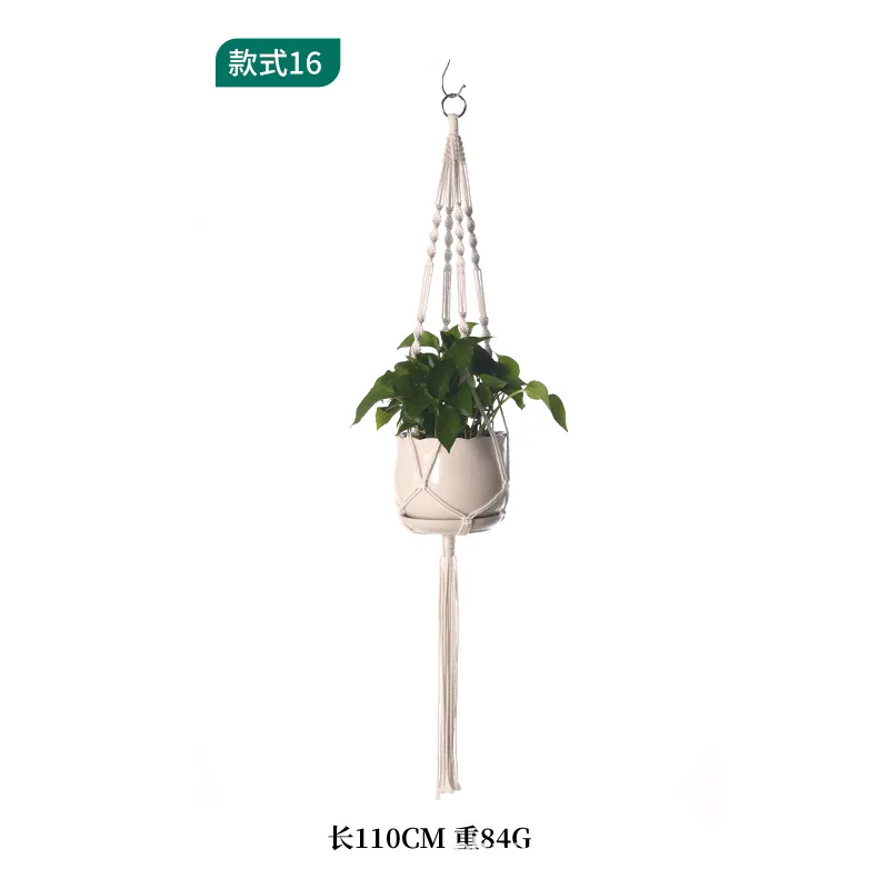 Customized Handmade Rope Woven Plant Hanger - Macrame Planter Holder