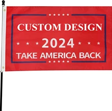 2024 USA America Election Flags Outdoor Double Sided 3 Ply Red Flags Banner for Outside UV protection Fade Resistant