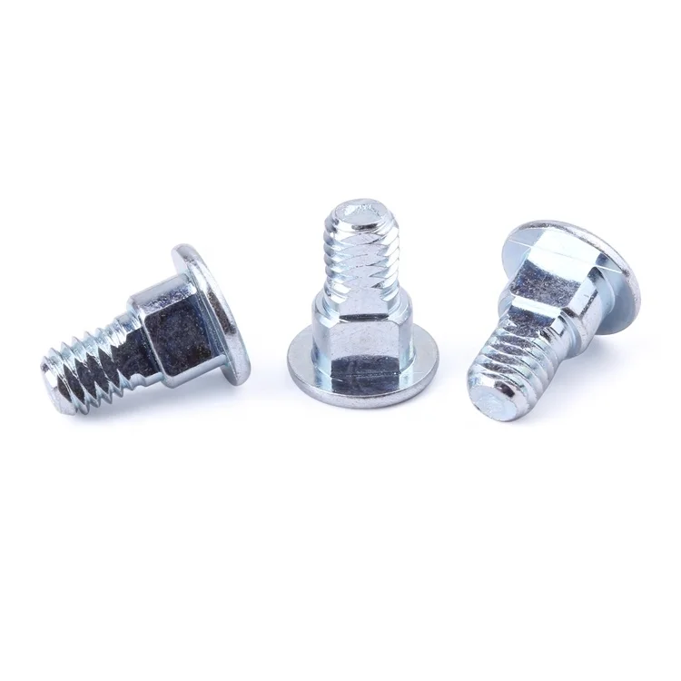 Non-standard customization step screw milling flat mechanical thread carbon steel blue zinc