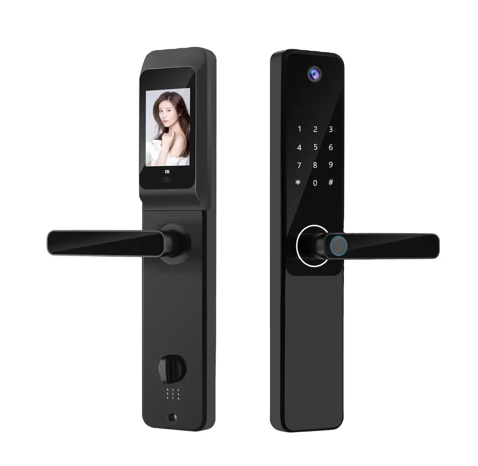 Factory Price S802Pro Smart Camera Lock Fingerprint Card Code Key Smart Tuya Wifi Phone Control Digital Door Lock