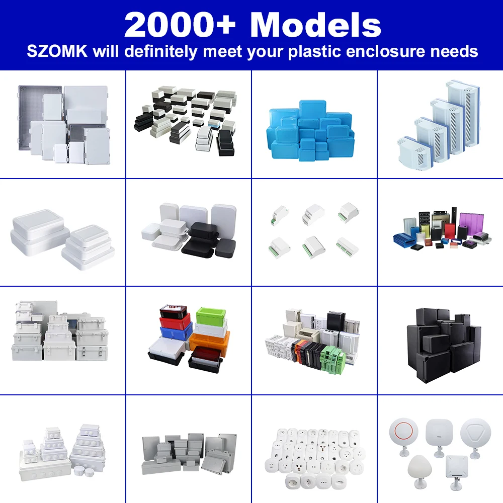 Custom ABS PC Ip65 Ip66 Ip67 Ip68 Injection Mould Handheld Din Rail Outdoor Waterproof Junction Box Electronic Plastic Enclosure