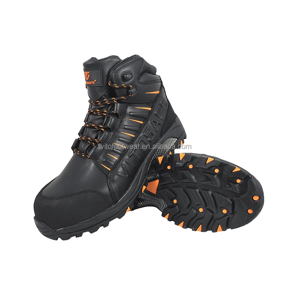 VITOSAFE New Design Anti-Static Anti-Smashing Sports Work Boots Oil Resistant Safety Shoes for Mining details