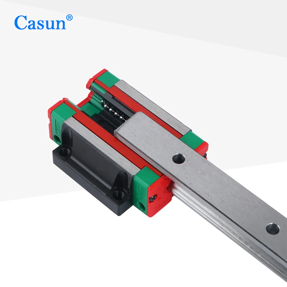 Casun Mini Linear Guide Slide Rail CNC Small Stage Actuator Screw Lead Motion Nema Robot Part Stepper Motor No Service Aluminum