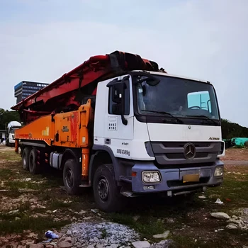 China construction Used Good Performance 56m SY5423THB concrete mixer and pump truck mounted concrete boom pump