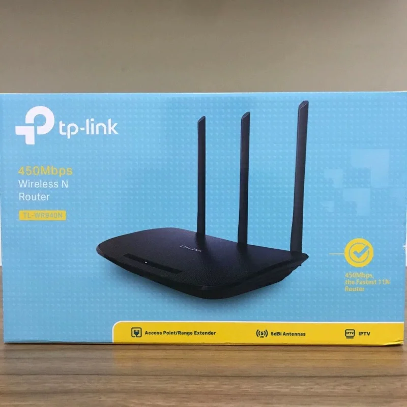 TP-LINK TL-WR 940 NワイヤレスN 300ホームルーター、450 Mpbs、外部アンテナ3本、IP QoS、WPSボタン TP-Link リニューアル新発売-無線Lanルータ wi-fiルーター 300+433Mbps