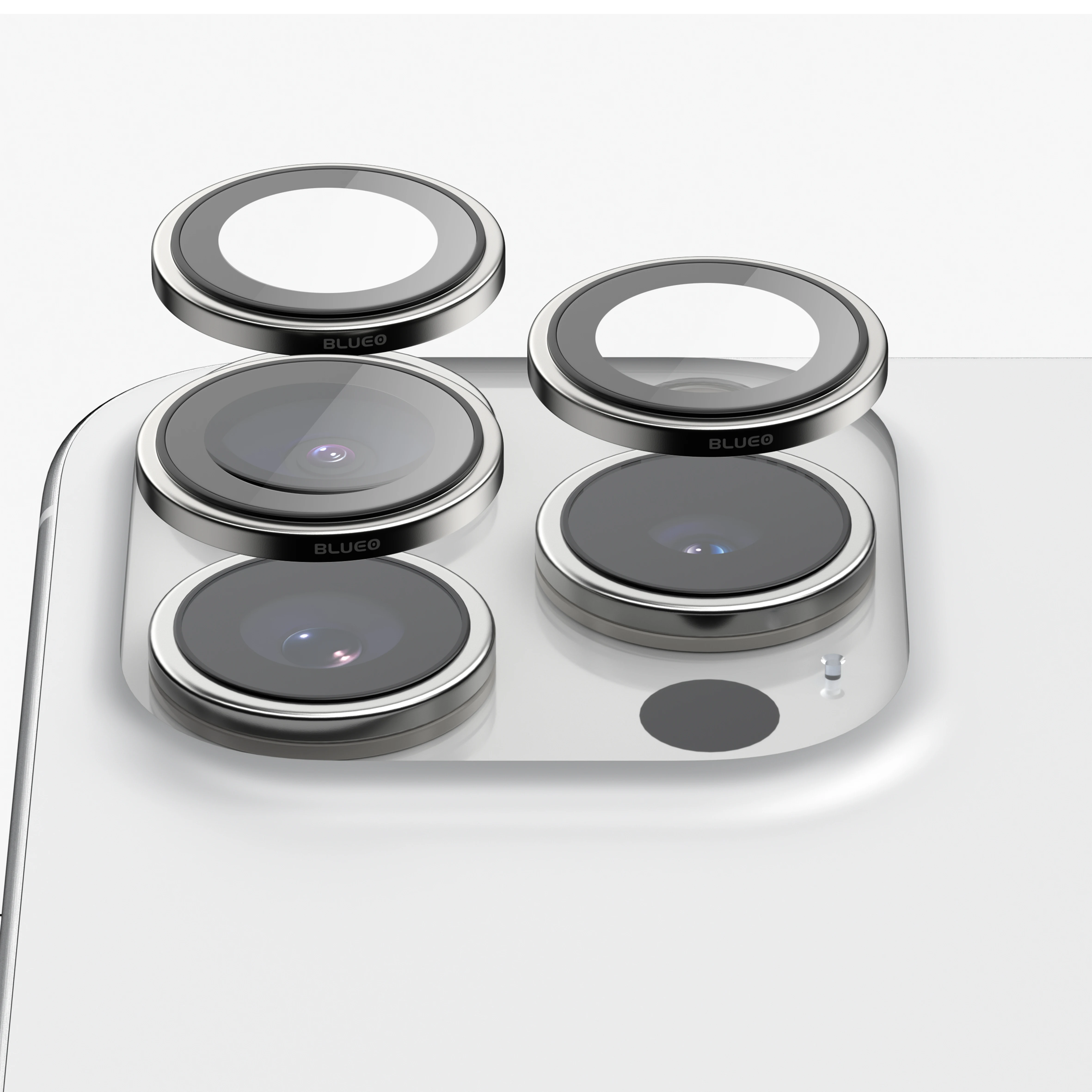 2024 BLUEO PVD Coating Camera Lens Protector Original Titanium Alloy Camera Lens Glass Protector for iPhone 15 Pro Max