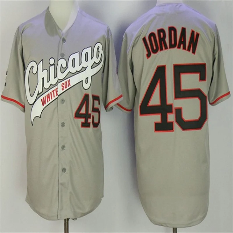 Men's No. 45 Michael Jordan Jersey White Color Chicago White Sox Baseball  Jersey