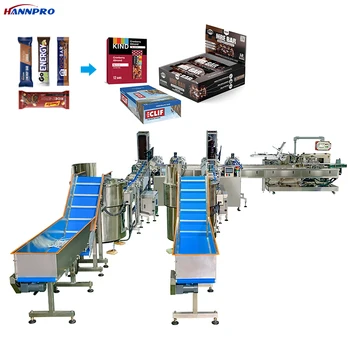 HANNPRO Nut Cereal Energy Protein Bar packing line Chocolate bar cookie biscuit packing machinery industrial equipment