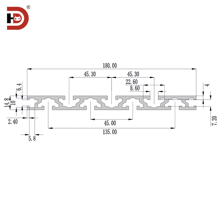 product 15180 industrial extrusion aluminum profile carving machine table 15180 industrial aluminum alloy profile-3