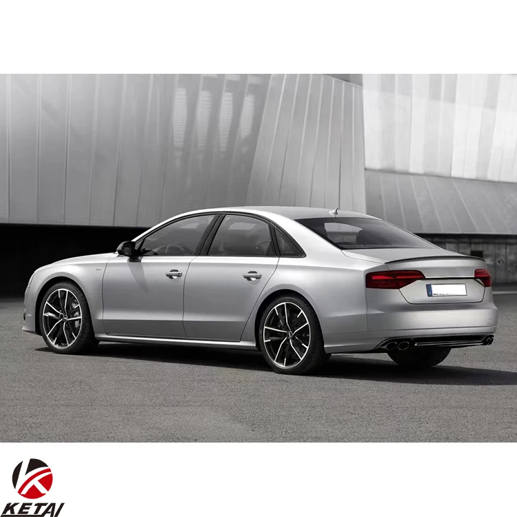 2015-2017 S8 Style Stainless Steel Rear Diffuser  For AUDI A8