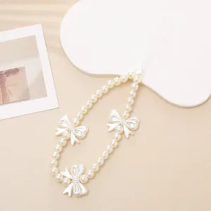 Sparkling Pearl Series Phone Chain Cute Charm Anti Drop Short Phone Hanging Rope