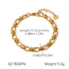 Pulsera de cadena con conector de barra
