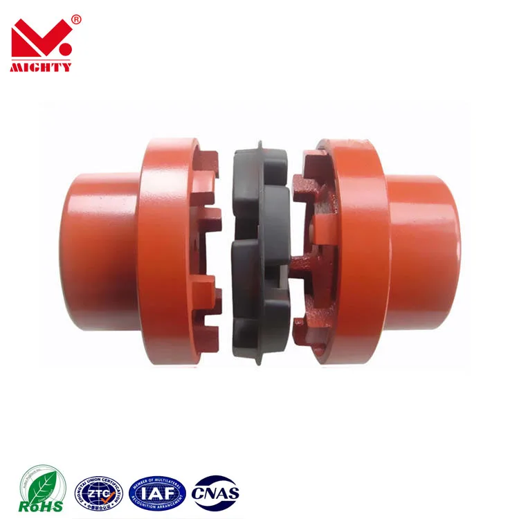 Mighty Manufacturers Good Price NM Flexible Couplings Drum Type Motor Rubber Pump Steel Flange  Sleeve Crown Gear Shaft Coupling