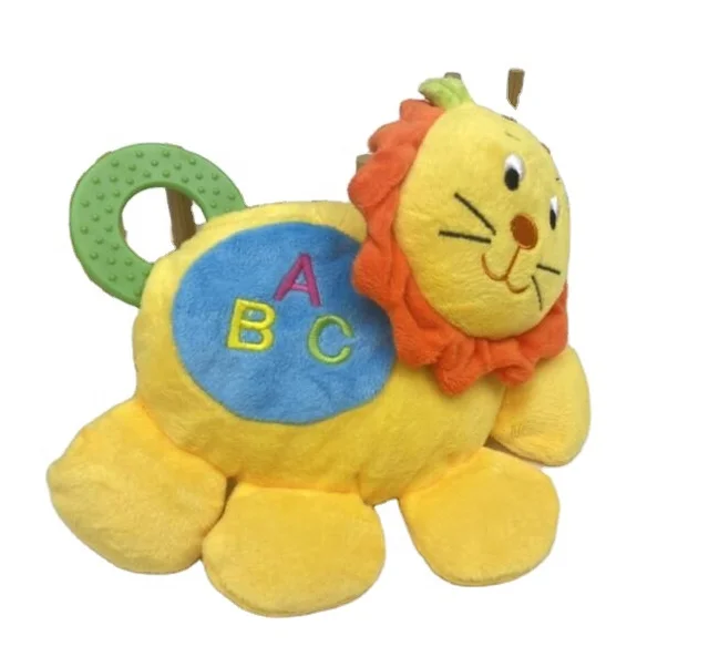 plush soft baby gift kids toy rattle lion is the best cute animals in the world