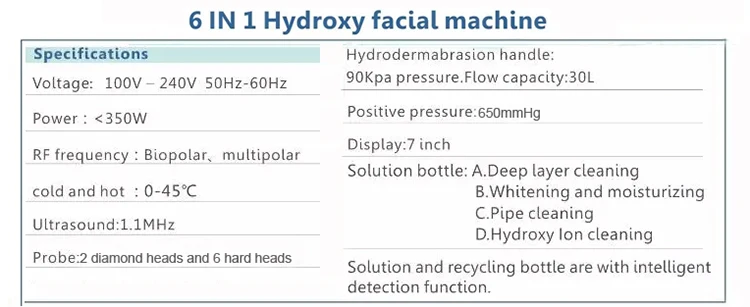 Newface Multifunctional Beauty Equipment Water Hydro Dermabrasion Hydra Aqua Peel Facial Machine