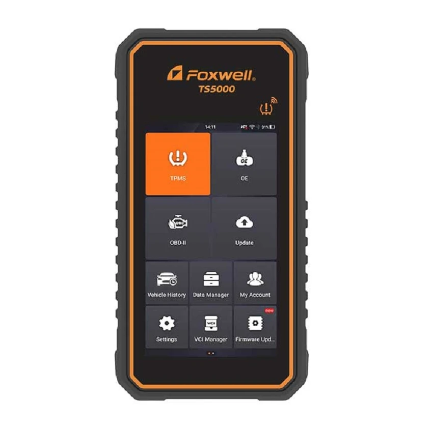 2025 FOXWELL TS5000 Tablet TPMS Tool Universal Car TPMS Service Tool Tire Pressure Monitoring System Health Check &Reset Machine