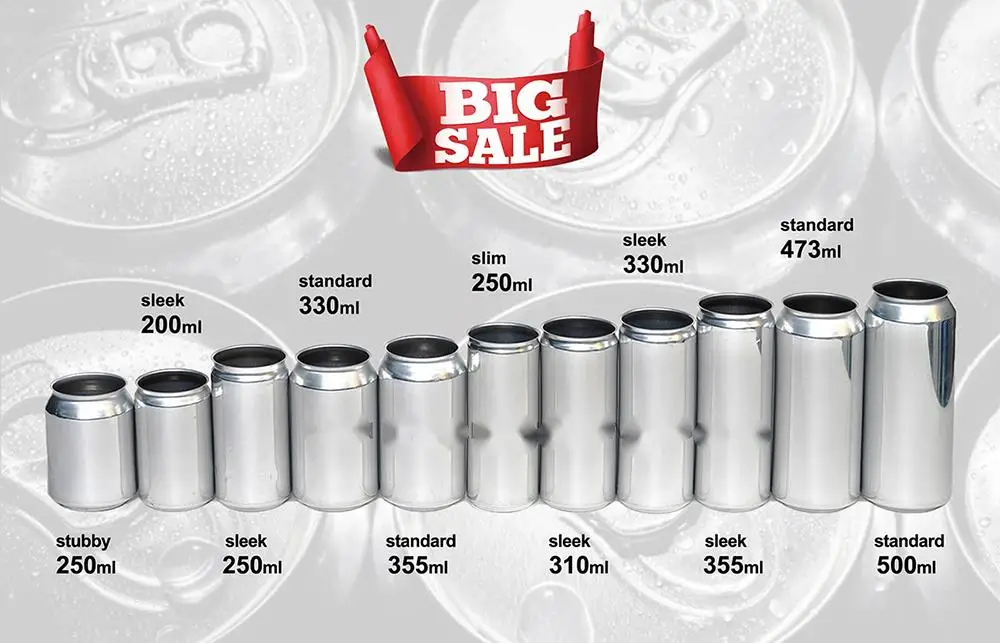 200/202/206 Aluminum Food Containers Easy Open Lid for Juice Beer ...