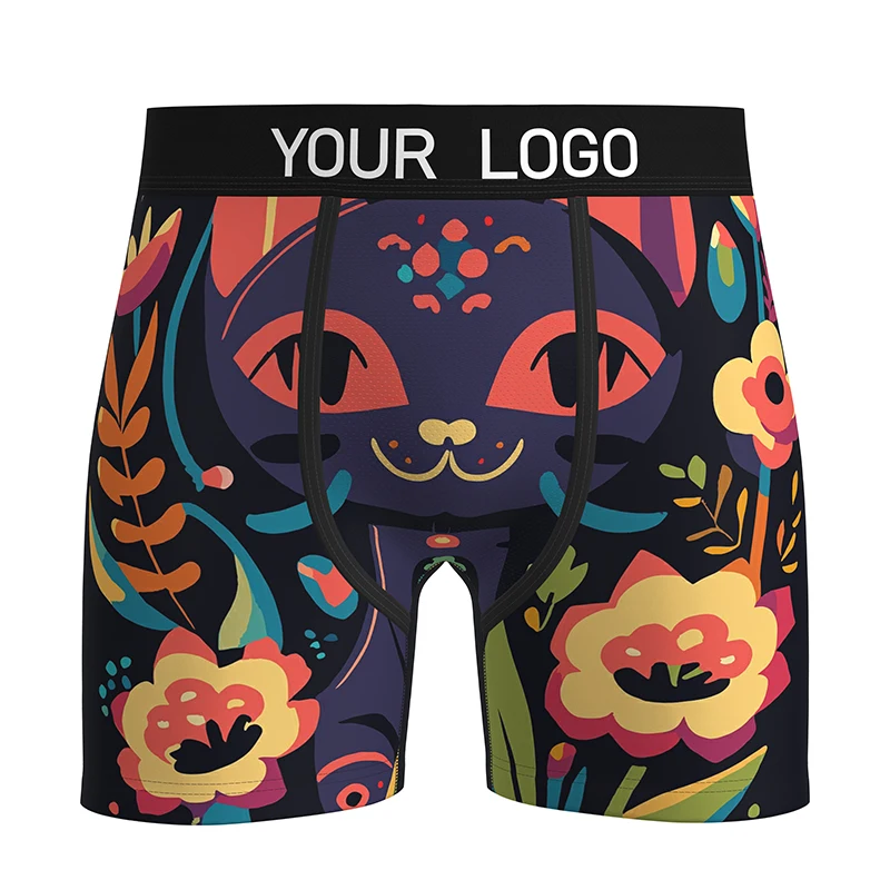 Man Boxer Briefs Custom logo Print Man Pouch Boxer Briefs - Micro Modal Ball Hammock Underwear Pocket Man Boxer Briefs