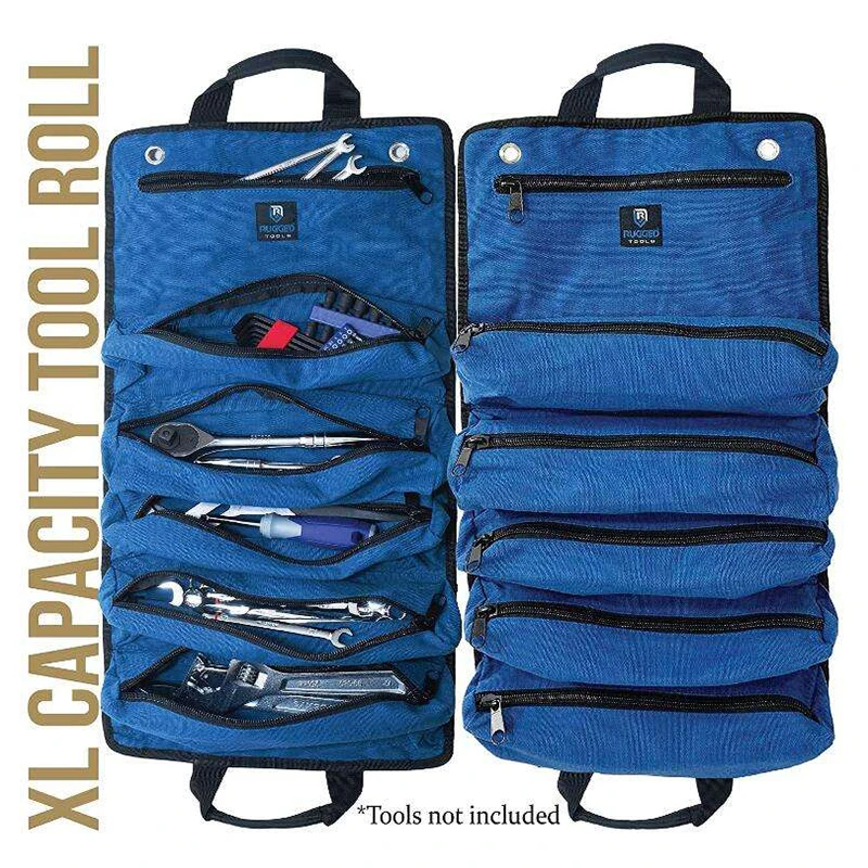 Ycw Wholesale Custom Portable Canvas Rolling Tools Tote Bag Carrier