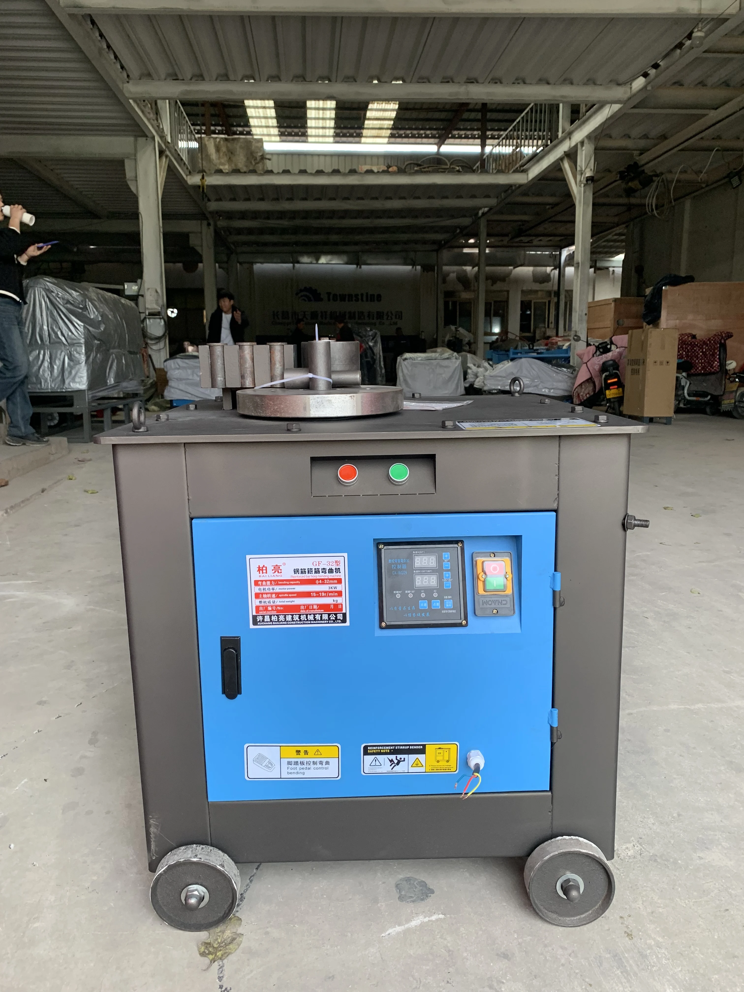 Small Hand Operated Construction Steel Round Bar Bending Machine Corrugated Rebar Steel Portable Reinforcing Metal Steel Bender