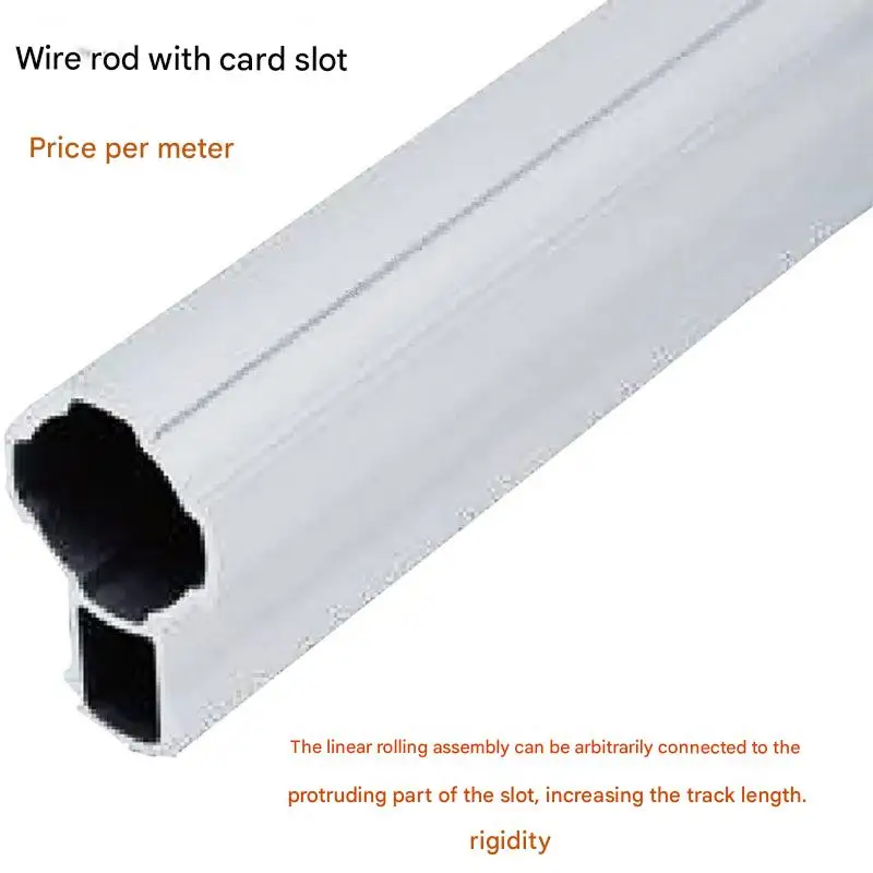 28mm 1000 Series Aluminum Alloy Line Rod Card Slot Third Generation Line Rod Accessories Connector Workbench Turnover Cart Made