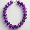 Collana con ametista scura a rima