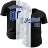 Negro-blanco Azul Real