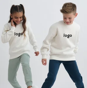 Wholesale Unisex Pullover Hoodie Custom Logo Cotton Sweatshirt Kids Pullover Sweatshirt Clothing Cotton Crewneck Pullover