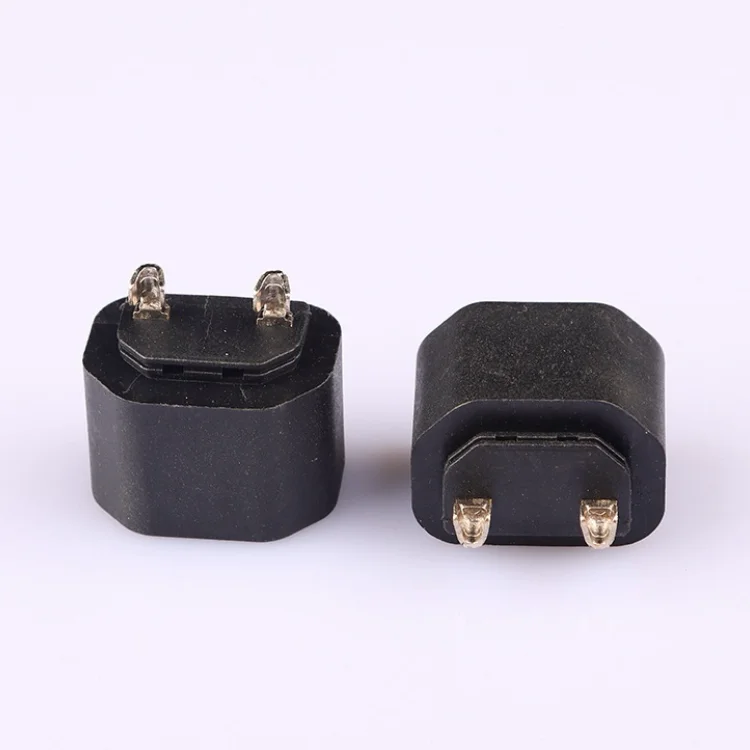 WHS Factory Price 10A Copper Tail Male Extension Cord 2 Pin AC Plug Adapter for C14 Socket Converter Black Commercial Use