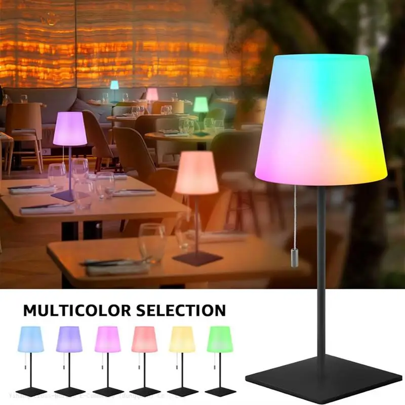 product rechargeable led table lamp bedside cable outdoor waterproof nightlight wireless table lamp restaurant table lamp-39