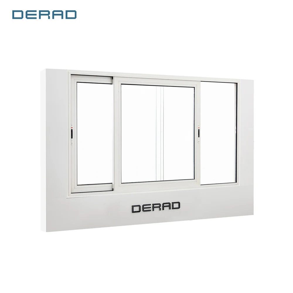 Standard customized sizes sliding window for interior balcony windows with triple double glazing Argon filled glass supplier