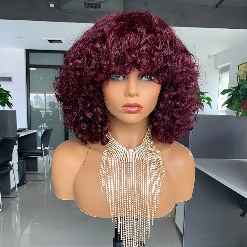 12a Virgin Hair Super Double Drawn Raw Curly Wig Fringe  display picture 3