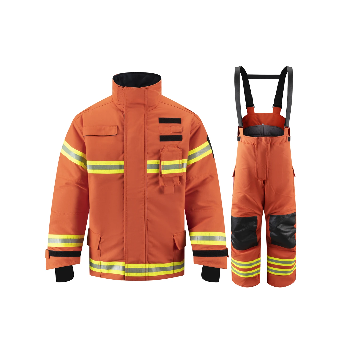 New Arrival AnBen EN469 CE Certified Nomex Fabric Firefighting Suit Aramid Fire Retardant Suit