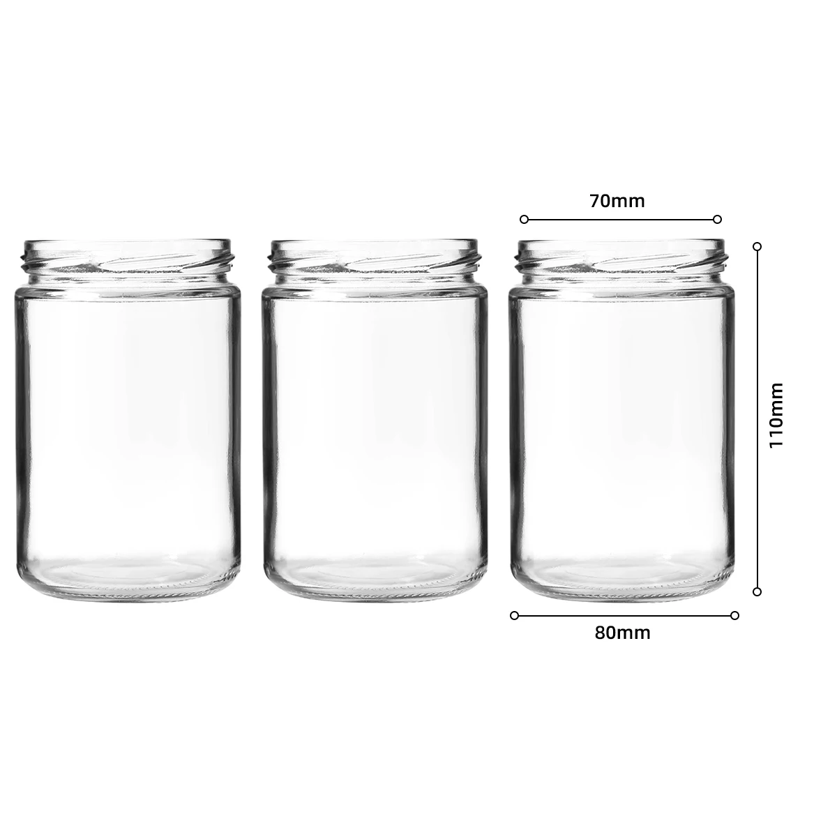 Biodegradable Preserving Jars Kitchen Thickened Decorative Glass Food