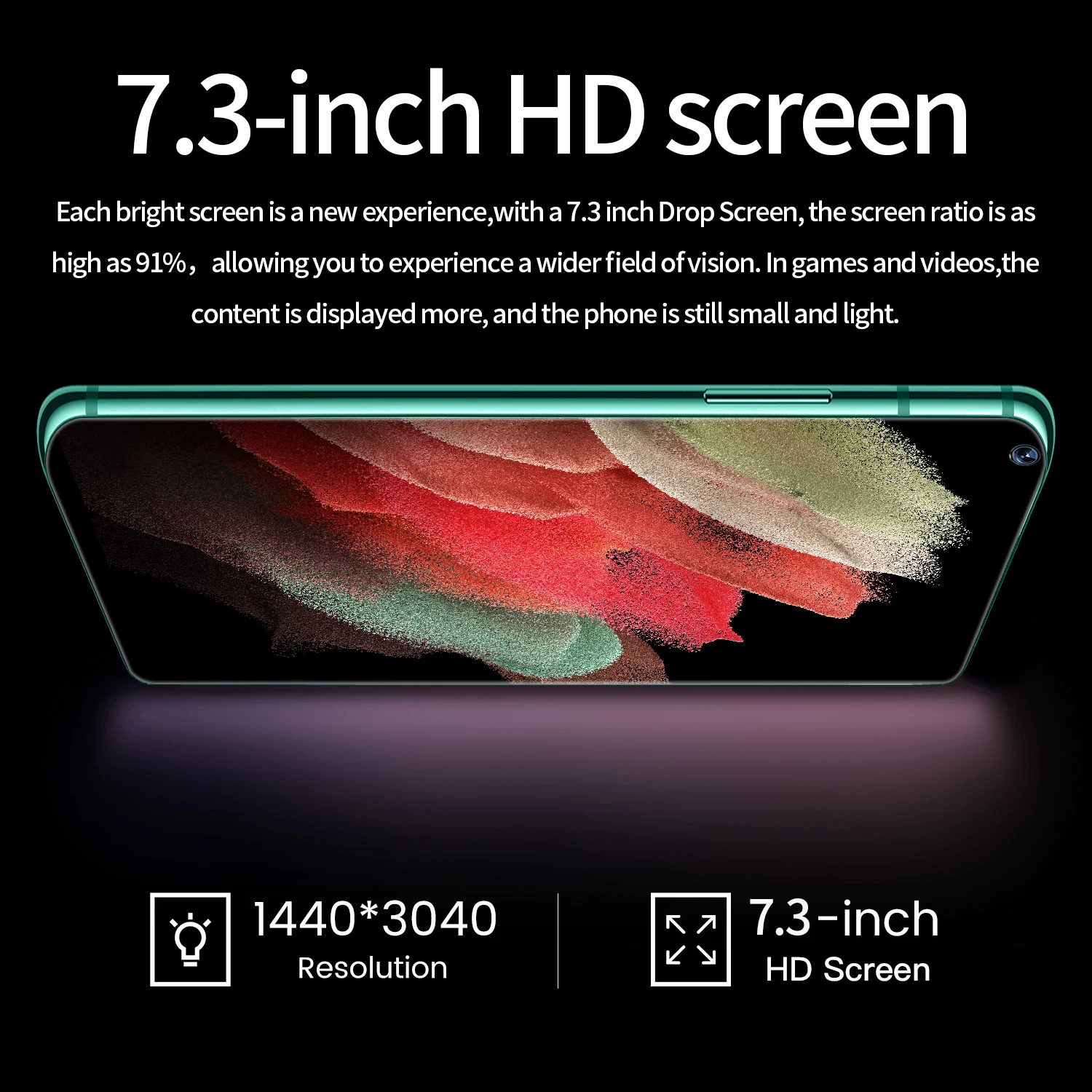 Smartphone S21+ U1tra 5G 7.3-inch | GoldYSofT Sale Online