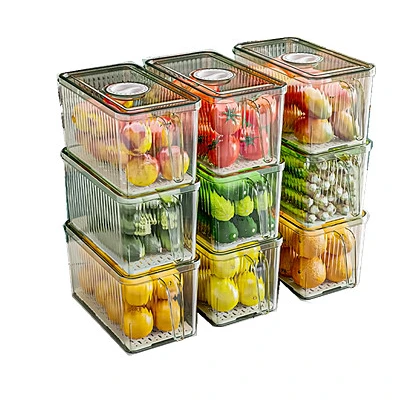 Refrigerator Food Storage Containers With Drainer Kitchen