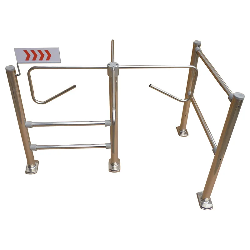 Supermarket Manual Half Height Turnstile Entrance Gate