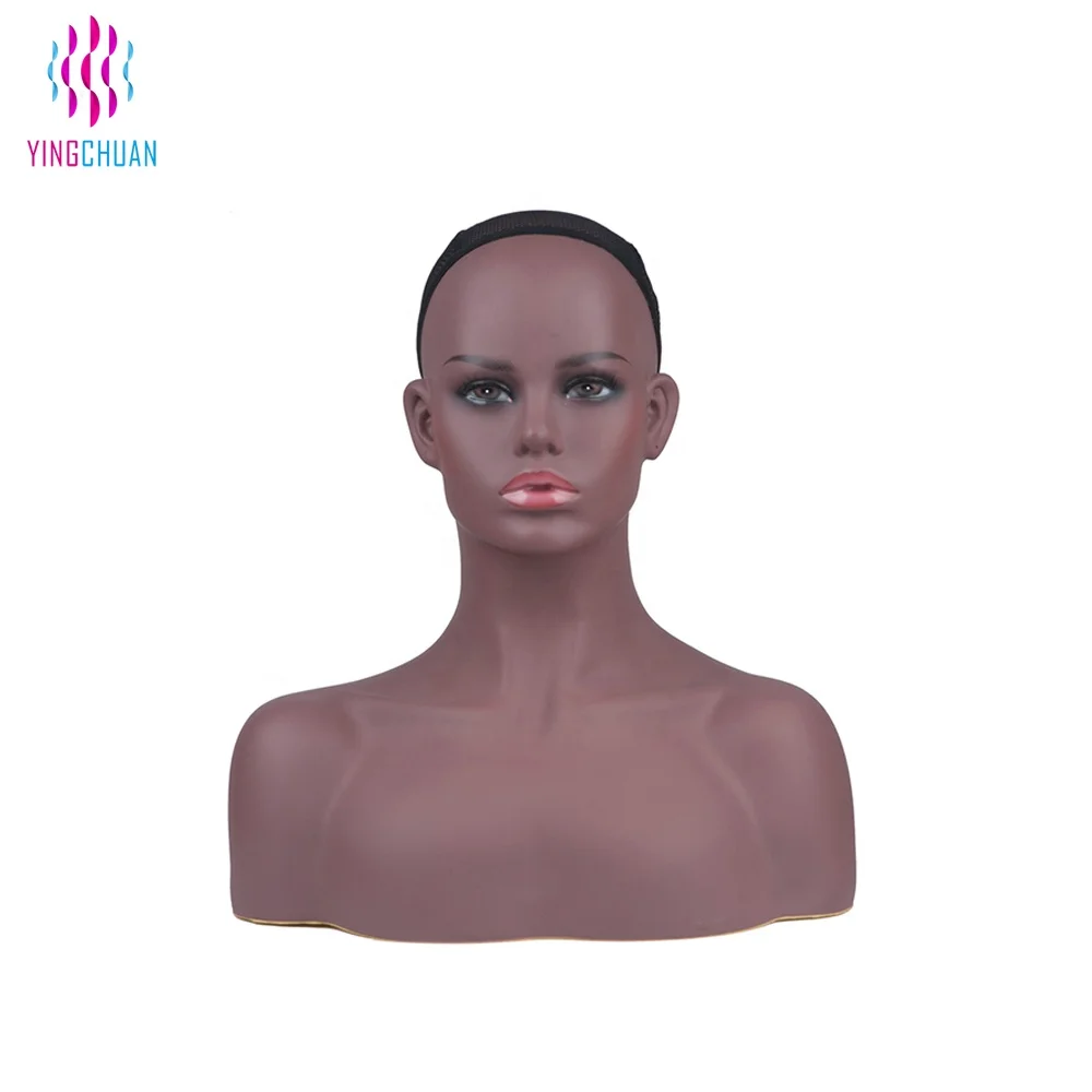 Half Body Mannequin With Head Realistic Afro Mannequin Head Buy Half