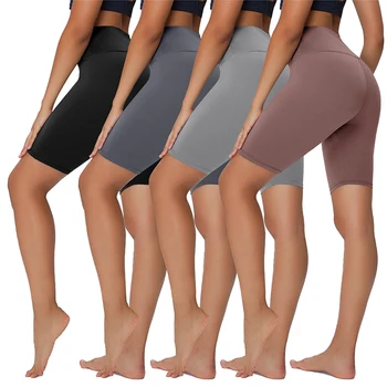 Summer Workout Shorts For Sport Yoga Athletic Biker Shorts for Women High Waist Tummy Control