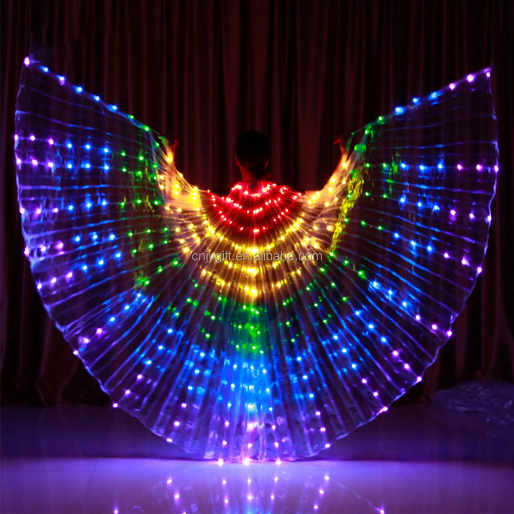 Disfraz De Danza Del Vientre Con Alas De Mariposa Multi Luz | Cuotas Disfraz De Danza Del Vientre Con Alas De Mariposa Multi Luz | Cuotas
