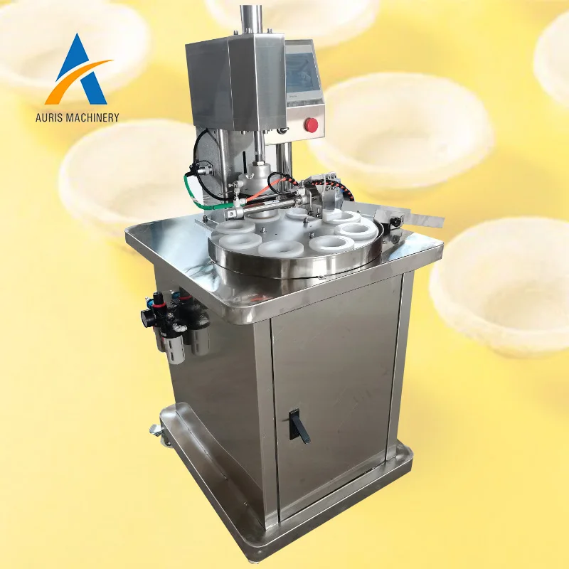 Automatic Rotation Egg Tart Cup Making Machine Cookie Cup Butter Tray Tower Press Egg Tart Shell Molding Machine